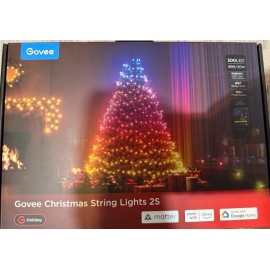 Govee New Govee Christmas Tree IP67 String Lights 2S 300 LED 99 Ft App Control Alexa