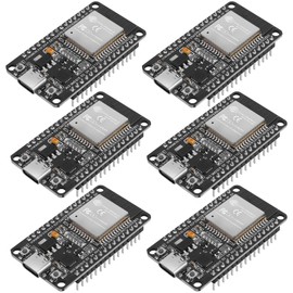 6 Pcs ESP32 Development Board ESP-WROOM-32 ESP-32S Dual Mode WiFi Bluetooth Dual Cores Microcontroller CP2012 30 Pin Low Power Compatible with A rduino IDE