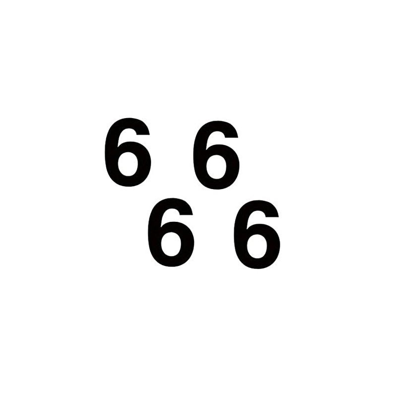 Merriway BH04434 Vinyl Stick on Wheelie Bin Box Crate Numbers,