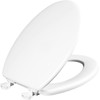 Mayfair Athens Toilet Seat, Easy Clean Hinges and Durable Wood