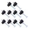 10 Sets T Track Knobs Stainless Steel M8x100mm Threaded Bolt