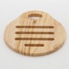 Fuji Boeki 22646 Wooden Trivet Pair, Bonheur Natural