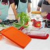 Sophico 6 Cup Rectangle Silicone Storage Cover Lids Replacement for