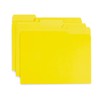 File Folder, 1/3 Cut Tab, Letter Size, Yellow, Great for
