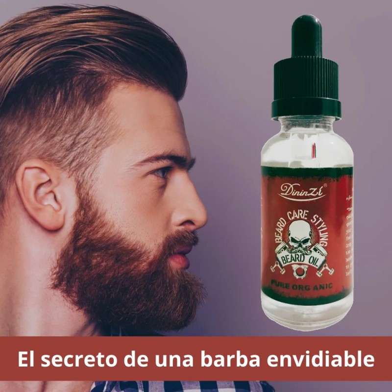 Aceite Para Barba, Hidrata Suaviza, Apariencia Atractiva Sin Aroma