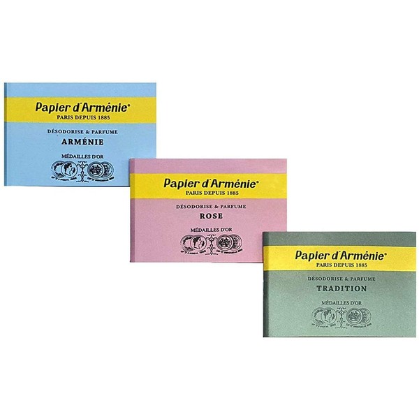 Papier D'Arménie Set of 3 Assorted Notebooks with 3 Scents