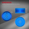 DaierTek Footswitch Pedal Buttons Glow in the dark, Guitar Effect