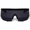 Dweebzilla XL Oversized Semi Rimless Sport Wrap Around Shield Sunglasses