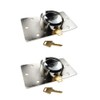 NU-SET 2-7/8 inch 73mm Hockey Puck Padlock LOCK with Hasp,