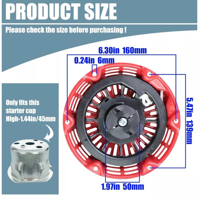 Kindza GX120 GX160 GX200 Recoil Starter 28400-Z4M-801Z