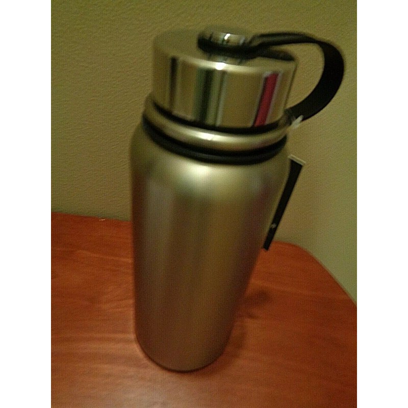 SHARPER IMAGE DASHING STAINLESS STEEL INSULATED DOUBLE WALL WATER BOTTLE