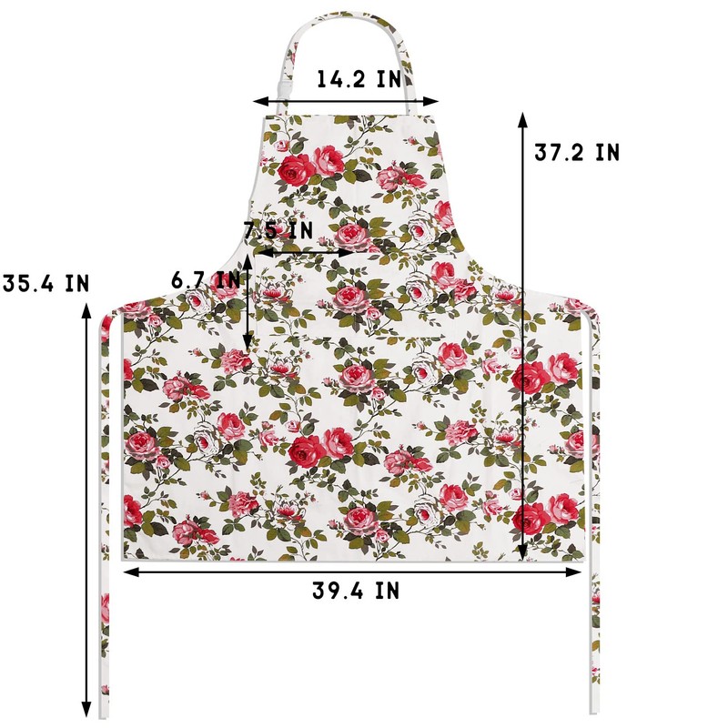 Sanlykate Extra Large Canvas Cotton Apron for Men & Women,