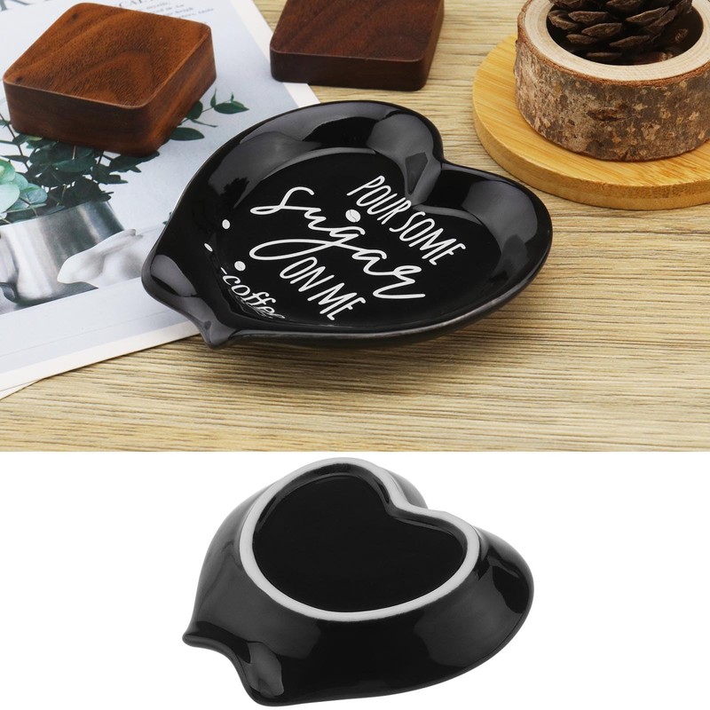EMSea 1x Ceramic Spoon Heart Design Rest for Coffee Table