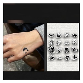 INKPOPO 3 Sheets Semi-Permanent Tattoos for Adults | 7-15 Days Longwear | Waterproof & Realistic Finish | Adult Art Temporary Tattoos | Finger Tattoo Series 127