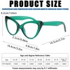 Viseng Womens Oversized Cateye Reading Glasses Blue Light Computer Glasses