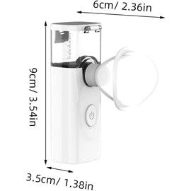 WOONEKY Kit de Cuidado de Enfermería Ocular Color Blanco Máquina Humectante de Niebla Suave Nano para Aliviar Fatiga, Material Abs para Adecuado para Ojos Secos E Hinchados