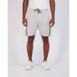 Real Essentials 3 Pack: Men's 7" Athletic Running Quick Dry Mesh Shorts with Zipper Pockets & Drawstring, Set 7, X-Large