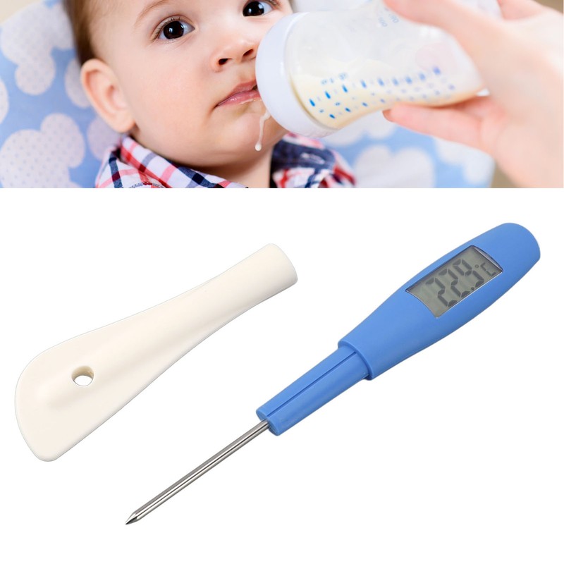 Silicone Spatula Thermometer Digital Display Stainless Steel Cooking Thermometer Food