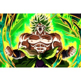 Dragon Ball Super Broly Powering Up Poster (24x36) inches Poster