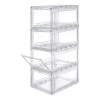 AG Zapateras Apilables Premium Transparentes 4pack!