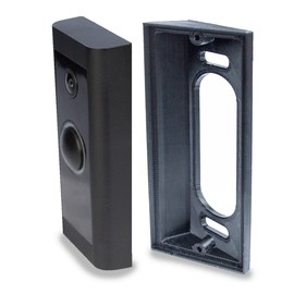 Gestech 15, 25, 50 or 60 Degree Angle Corner Mount Fits Smaller Video Doorbell Ring Wired (2021), Texxen & Cam, Fits Right Or Left (25° Angle Mount, Black) Check Your Model