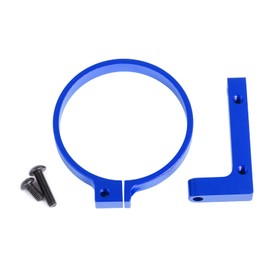 QUE-T 1pcs Aluminium Fan Mount Clamp on Set for 40mm Diameter Motor for 1/8 Trucks & Buggies (Blue)