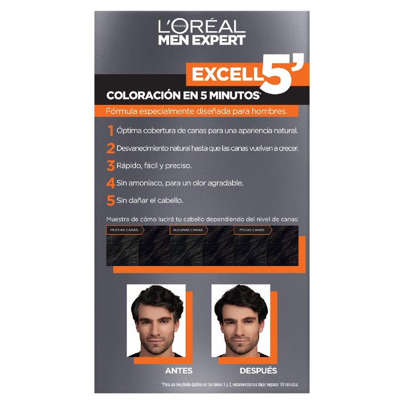 L'Oreal Paris Tinte Capilar Permanente Excell 5, 2 Castano Negro