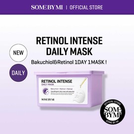 SOME BY MI Retinol Intense Daily Mask - 30 Sheets, 11.8Oz - Mild Korean Retinol Vegan Face Sheet Mask for Glass Skin Routine - Skin Texture, Elasticity and Aging Sign Care - Korean Skin Care
