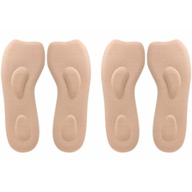 PhoenixSole Insole, Memory Foam Cushion, 4D Construction, Sponge, Arch Support, Shock Absorption, Reduces Strain, Reduces Fatigue, Walking, Sneakers, High Heels, Casual Shoes, Beige: Set of 2 pairs