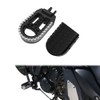 Xitomer Stainless + Rubber Motorbike Bike Foot Pegs, Fit for