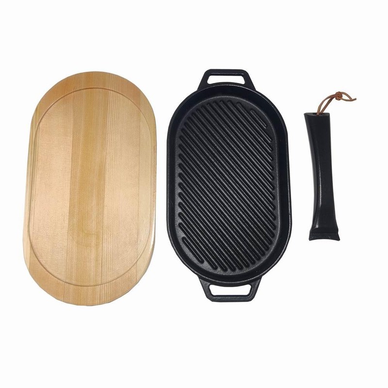 Pizza Cast Iron Grill Pan Suitable for most pizza ovens-griddle