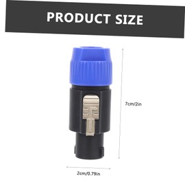 SEWACC 2pcs Four-core Loudspeaker Connectors for Easy to Install and Performance for Concerts and Meetings High Conductivity and Insulation
