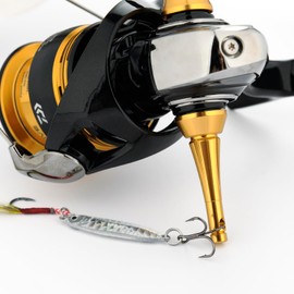 Reel Stand with Hook Keeper, 1.7 inches (43 mm), Daiwa Spinning Reel, Protection, Compatible with 21 Freems LT 3000, Etc., Hook Hook, Aluminum, Ultra Lightweight 0.2 oz (5.4 g)