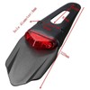 Karun Motorcycle LED Enduro Tail Lamp with Red Lens License