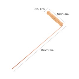 ULTECHNOVO 2pcs Pure Copper Divining Rods for Accurate Detection and Location Ghost Hunting Water Dowsing Gold Prospecting Equipment Lightweight High Precision Probing Tools