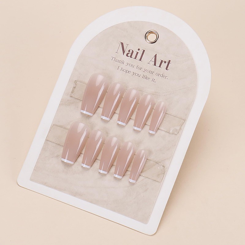 SEMTIM Nail Tips, 30 Pieces, Medium Short, Round False Nails,