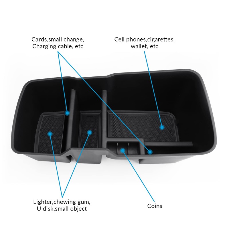 MARCHFA Center Console Lower Organizer Tray Compatible for Kia EV6