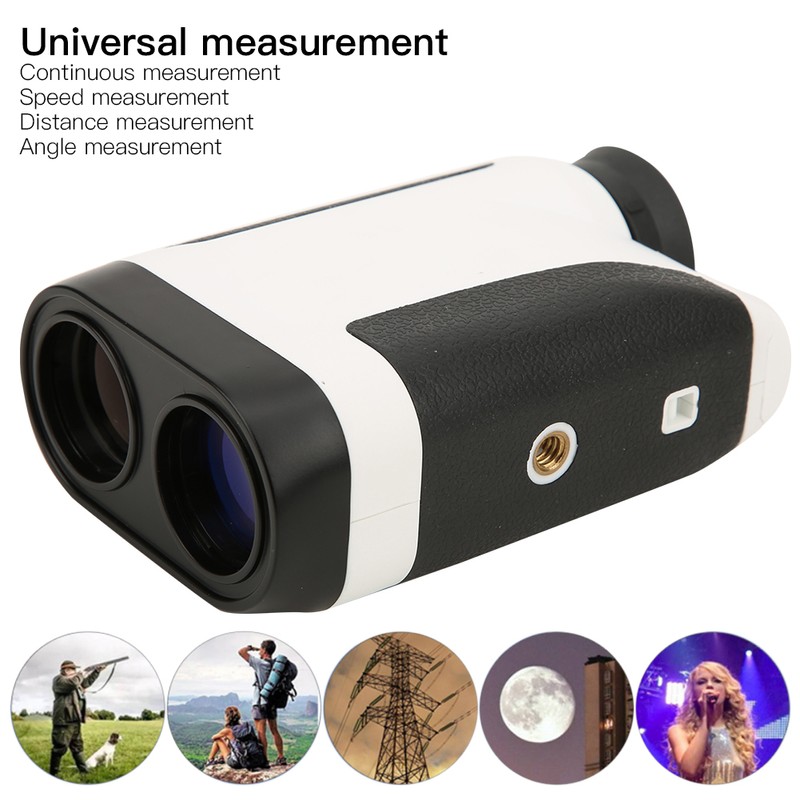 Rangefinders Handheld Diastimeter Monocular Telescope High Precision 600M Black+White
