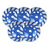 SALI 5PCS 4.5 Inch Concrete Grinding Wheels 14 Turbo Diamond