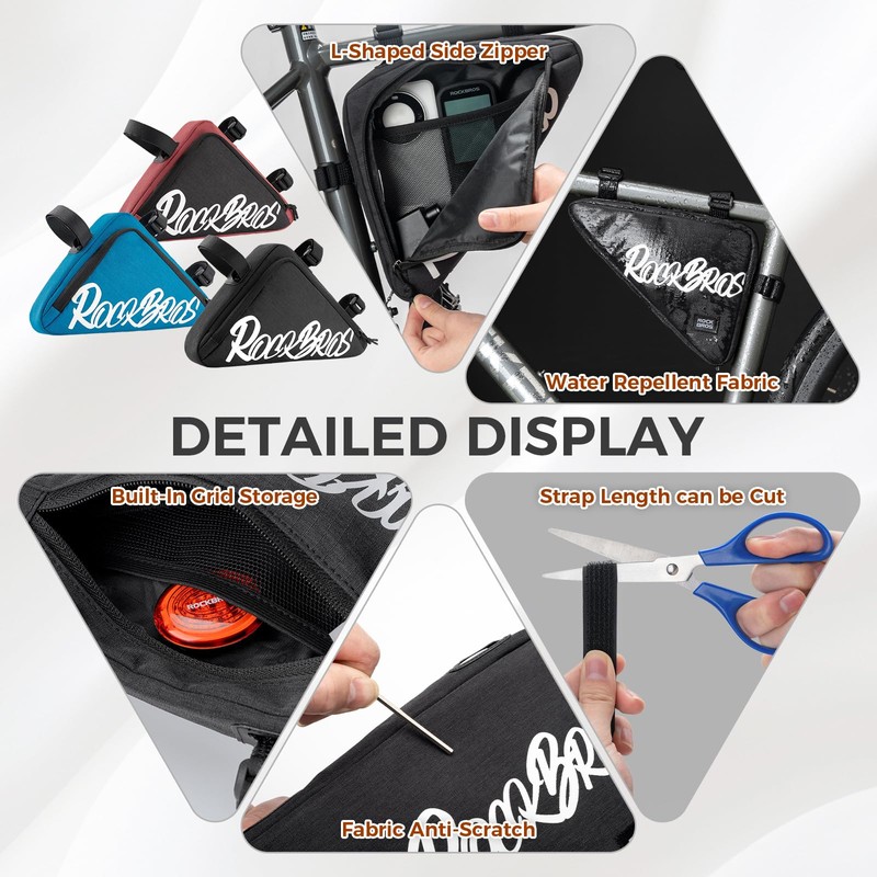 ROCKBROS Frame Bag Bicycle Triangle Bag for MTB Road Bikes