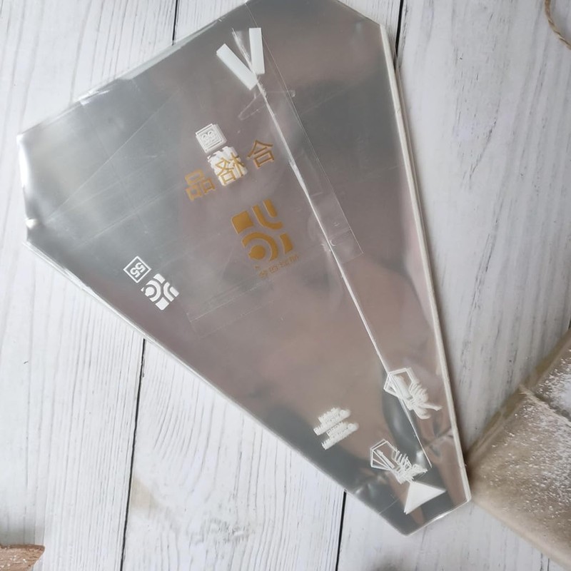 Plastic Sandwich Bags Packaging Container, Clear Triangle Bakery Wrappers for