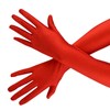 Wobe Long Opera Party 20s Satin Gloves Stretchy Adult Size