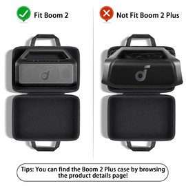 for Soundcore Boom 2 Portable Outdoor Speaker Hard Protective Case, Portable Travel Case Replacement - co2CREA