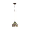 Chloe Lighting Empress Dragonfly Tiffany-Style Dark Bronze 1 Light Mini