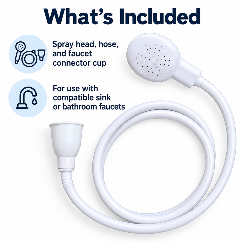 Multifunctional Faucet Shower Sprayer for Sink & Bathroom Use –