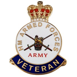 UK Veterans Pin Badge British HM Armed Forces Military Pin Badge Remembrance