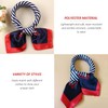 KRYMSON 2-Piece Nautical Scarf, Red/Blue/White Square Scarf, Nautical Sailor Costume