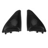 Pair Car Door Speaker Cover Audio Tweeter Trim Black Replacement