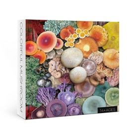 Mushroom Puzzle 1000 Piece Puzzle for Adults, Colorful Mushroom Jigsaw Puzzles, Shrooms in Bloom Toadstool Nature Wildlife Puzzle Rainbow Fungi Puzzles