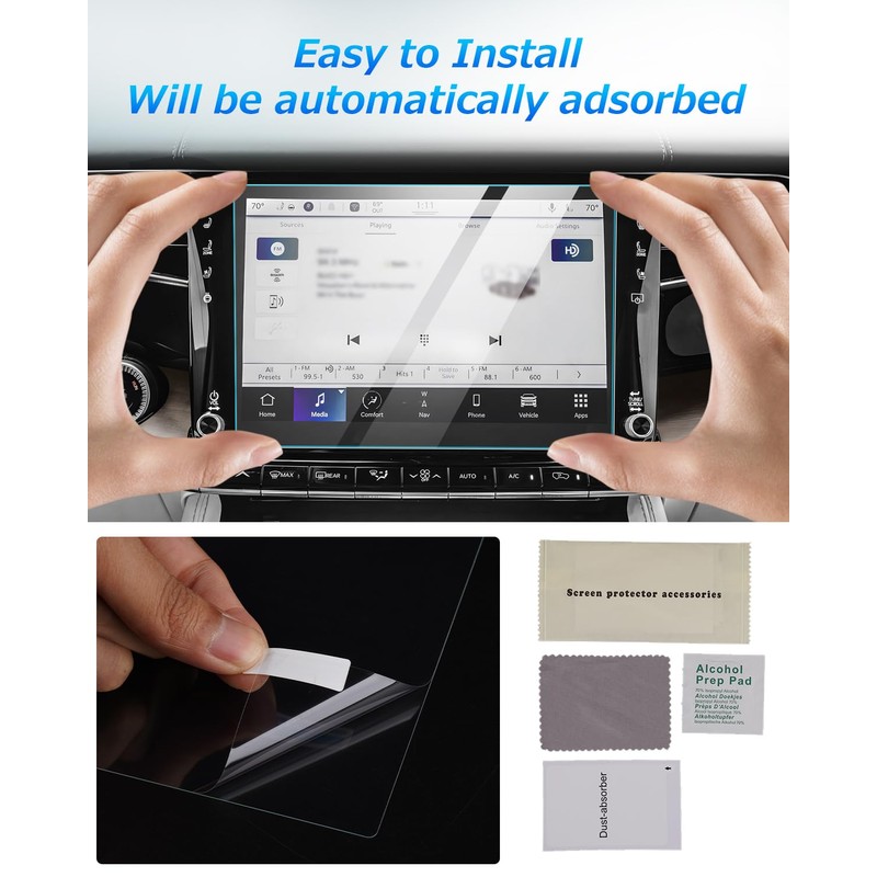 Autorder Custom Fit for 2PCS Screen Protector Jeep Grand Wagoneer